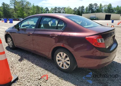 2012 Honda Civic Lx из США, поврежденный, VIN 19XFB2F53CE079629